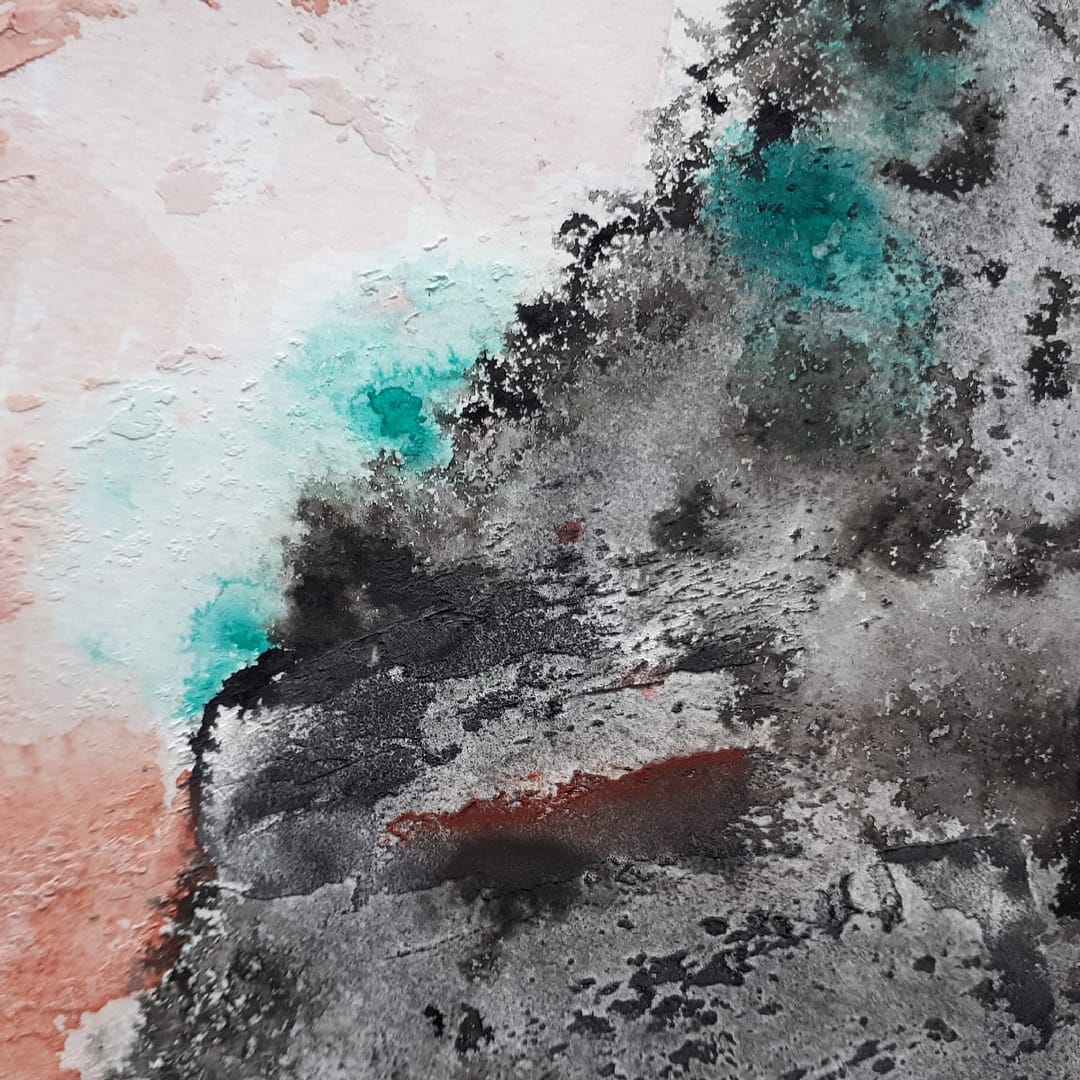 Allusion Series lake of doubts acrylic abstract painting