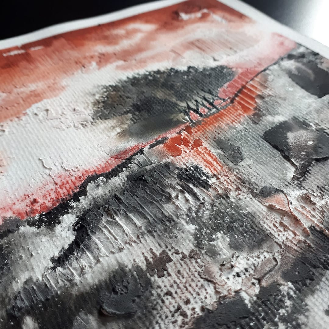 Allusion Series Stronger Together acrylic abstract painting